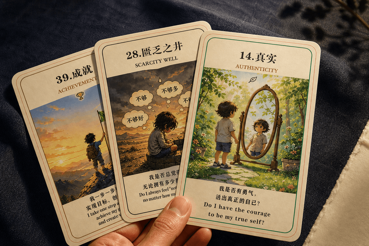 真实、匮乏之井与成就三张幸福人生觉察卡